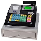 Elektronische Kasse,Restaurant POS-Kasse 48 Tasten,Supermarkt Kiosk Einzelhandel Kassensystem,Kassensystem für den Einzelhandel und Registrierkassenschublade,Registrierkasse für kleine,Black-220V