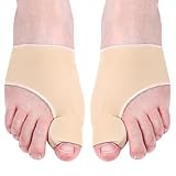 Hilph Hallux Valgus Zehenspreizer Korrektur, Silikon Ballenzeh-Korrektor, Gel Hallux Valgus Schiene Socken mit Silikonpads, 1 Paar