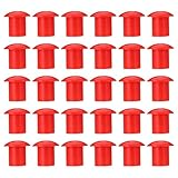 Alipis Bewehrungsstahl Schutzkappen 30 Stück Kunststoff Schutzabdeckungen Wetterbeständig und Platzsparend für Baustellen und Bauindustrie