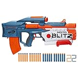 Hasbro Elite 2.0 Motoblitz Blaster CS-10 10 Darts motorisiert, Airblitz 6 Darts auf einmal, Ladegerät, 22 Elite Darts, Mehrfarbig