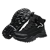 Generisch Compatible with Motorrad Schuhe Herren 48 [Tiangong ] Herren Hochleistungs-warme Schneestiefel Allwetter Bequem und Schuhe Herren La Trainer Blau (Black, 42)