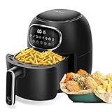 Taylor Swoden Joke - Heißluftfritteuse ohne Öl, 3 L, Heissluft Fritteusen mit 8 Programmen, Digitaler LED Touchscreen, Antihaftbeschichtung, Zeit und Temperatur einstellbar, BPA frei, 1300 W