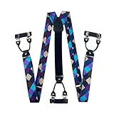 Stilvolle Jacquards Hosenträger Für Männer Mit Sichern Haken Anhang Formeller Anzug Hosenträger Klammern Einstellbar Und Elastisch