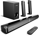ULTIMEA 4.1-Kanal Soundbar für TV Geräte mit Subwoofer, App, teilbare 2-in-1 Soundbar für Fernseher, Bluetooth 5.3, TV Lautsprecher mit 3 EQ-Modi, HDMI-ARC/Optisch/Aux, Apollo S50, 2025 Version