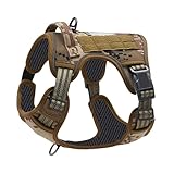 Hundegeschirr für Arbeitshunde, robuste Weste, Hundegeschirr zum Spazierengehen, verstellbares Halsband für mittelgroße und große Outdoor-Rettungsjagd-Aufgaben, Suche, Laufen, Trainer, tägliches