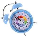 BESPORTBLE Wecker Tischuhr Nachtlicht Leise Kleine Schlafzimmer Dekoration Tisch Uhr mit Nachtleuchtenden Ziffern und Stummfunktion für Kinderzimmer Büro Wohnzimmer