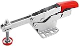 Bessey Waagrechtspanner mit offenem Arm und waagrechter Grundplatte STC-HH,60 STC-HH70, grau/rot