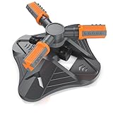 Brandson - Rasensprenger 360 Grad Kreisregner - Garten Sprinkler 3/4 Zoll- Rotierender Wasser Sprinkler - Große Flächen - mit Schnellkupplung, für Bewässerungsanlagen, Rasensprinkler