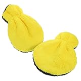 Ciieeo 2 Stück Autowaschhandschuhe Mikrofaser Weiche Korallen Kratzfreie Reinigungshandschuhe für Auto Motorrad und Haustierpflege Langlebig Wiederverwendbar Vielseitig Einsetzbar