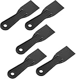 4 Stück Kunststoff Spachtel Set 1,5/2/3/6 Zoll, Plastikspachtel Japanspachtel Wiederverwendbar, Flächenspachtel für 3D Drucker Harz Entfernung, Patchen und Spackeln (Schwarz)