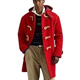 Schnittmuster der 1950er-Jahre: Herren Dufflecoat mit Kapuze, Brustumfang 97 cm, schwarz / weiß, W132638