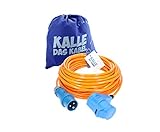 KALLE DAS KABEL CEE Verlängerung Kalle Blue Signal 2,5mm² Winkel Industrie BAU Boot Womo Camping Vollpur-Premium-Leitung 20 Meter