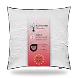 liebling 194583 Kopfkissen | Steppkissen | atmungsaktives Top Cool Gewebe | Höhenverstellbar | Mikrofaser | Made in EU | Ökotex 100 | Waschbar 60 Grad | 80 x 80 cm, weiß