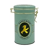 AMPELMANN Vorratsdose | LAGERIST mint | Spannbügeldose | Kaffeedosen | Vorratsbehälter | Blechdose | Aroma- und luftdicht | Geeignet für ca.250g Kaffeebohnen | Höhe 13,4cm, Ø 8,5cm