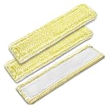 HUKILU yaoqijie Mikrofaser-Wischpad WV2 WV5 WV6 Premium Fenstersauger, Ersatzpads Fensterreiniger Lasting(Yellow-3PCS)