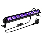 Glostars 36W COB LED Schwarzlicht Strahler, 395nm UV für Schwarzlicht Party, UV Strahler COB LED für Schwarzlicht Plakat Golf Halloween Party Bühne Garten Deko