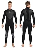 AONYIYI Neoprenanzug Herren 3MM Neopren Nassanzüge Reißverschluss Thermal Badeanzug Wetsuit