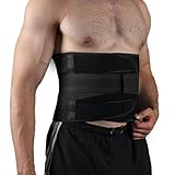 Xalveria BackPROS Rückenstütze Lendenwirbel Taillengurt Damen & Herren – Verstellbare Rückenbandage für Haltung, Stabilität & Komfort – Atmungsaktiv, Arbeit & Sport (Schwarz,XL)
