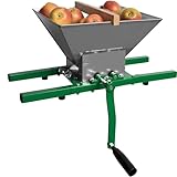 Güde Obstmühle OM 7 (7 Liter Fassungsvermögen, rostfreier Einfülltrichter 300 x 340 mm, Aluminium-Schneidwerk & -Quetschwalze, zum Aufsetzen auf Saft- & Beerenpressen, großdimensionierte Kurbel)