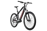 Adore Alu MTB Pedelec 27,5' Xpose E-Bike Schwarz-Rot 250 Watt Li-Ion 36V/14 Ah/504 Wh 9 Gänge