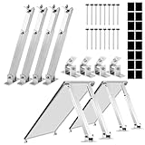 Aufständerung Solarmodul 2 Paneele SET 15°-30° Halterung Balkonkraftwerk Flachdach VERSTELBAR 15-30° 2 Solarpanels Photovoltaik Universal Wand Flachdachmontage, PV Module Einfache Befestigung