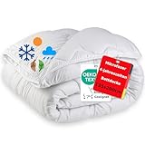 MALIKA 4 Jahreszeiten Bettdecken 135 x 200-2 teilig mit Druckknöpfen - Ganzjahresdecke und Sommerdecke - Bettdecke 135x200 4 Jahreszeiten - Vierjahreszeiten