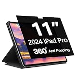 2024 iPad Pro 11 Zoll 360° Blickschutzfolie, Blickschutzfolie Filter für iPad Pro 11 Zoll 5th Generation A2837/A3006/A2836 Vollklebender Rundumschutz kombiniert