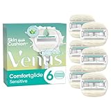 Gillette Venus ComfortGlide 5 Sensitive, 6 Ersatzklingen