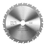DeWalt Extreme Kreissägeblatt (für Radialarmsägen, Sägeblatt-Ø 250, Bohrung 30 mm, Schnittbreite 2.8 mm, 24FZ, Zahnwinkel 10°) DT4302