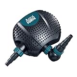 AquaForte O-15000 Plus, 135 Watt, max. Durchfluss 15 m3 pro Stunde, max. Förderhöhe 6 Meter, Kabellänge 10 Meter, für Wasserläufe, Wasserfälle, Springbrunnen, Filter usw.