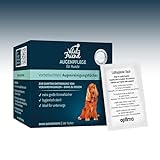 Vital-Friend Augenpflege-Tücher Hund, konservierungsmittelfrei, steril verpackte Tücher für die sanfte Reinigung von Hundeaugen,ideal für unterwegs, 20 Stück