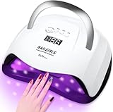 Nailgirls LED UV Lamp Nägel,168W LED Nail Lamp mit 4 Timer 42 Lichtperlen Gelnägel Lampe UV LED mit Auto Sensor LCD Display,LED UV Nagellampe für Gelnägel Finger Zehennagel Nagel Trocknergerät