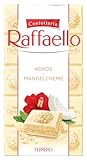 Ferrero Raffaello Tafel – Weiße Schokolade mit Kokos- und Mandelcreme – 1 x 90 g Schokoladentafel