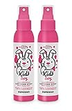 sanosan Leichtkämm Spray für Kinder - Leichtkämmspray mit Bio Olivenextrakt & Milchprotein im 2er Pack (2x 125 ml) - Haarpflege, Pflegespray