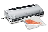 CASO VC100 Vakuumierer - Vakuumiergerät, Testsieger Haus & Garten Test, Lebensmittel bleiben bis zu 8x länger frisch - Testsieger Haus & Garten Test, doppelte 30cm lange Schweißnaht