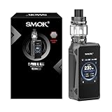 SMOK G-PRIV 4 Box Mod Kit 230W Vape Gerät Interaktiver Touchscreen Dual 18650 Batterien Nicht Enthalten TFV18 Mini Tank 6.5ml V18 Mini Coil Typ-C-Ladeanschluss Ohne Nikotin Grau
