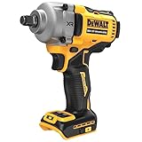 DEWALT XR Akku-Schlagschrauber DCF891N (18V, ½ Zoll Außenvierkant-Aufnahme mit Spreng- bzw. HOG-Ring, 813 Nm Anzugsmoment, inkl. Metall-Gürtelhaken, Lieferung ohne Akku & Ladegerät)