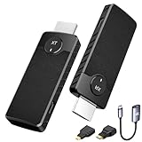 DanDun Kabelloser HDMI-Sender und -Empfänger,Plug & Play,Drahtloser Extender,HDMI-Funkübertragung unterstützt Video-Streaming von Laptop zu HDTV/Projektor(Schwarz)
