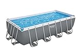 Bestway® Power Steel™ Ersatz Frame Pool ohne Zubehör 488 x 244 x 122 cm, grau, eckig