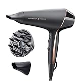 Remington Haartrockner Profi Ionen [2400W, 150km/h, 3 Stylingaufsätze] Proluxe (OPTIheat-Technologie für lang anhaltende Styling-Ergebnisse, Ionenpflege - Anti Frizz, langlebiger AC-Motor) AC9140B