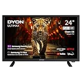 DYON ULTIMAX 24F-TI – 24 Zoll (60 cm) Full-HD Smart TV mit Samsung Tizen OS, Triple Tuner (DVB-C/-S2/-T2), Samsung Smart & Gaming Hub, Prime Video, Netflix, Disney+ [2025]