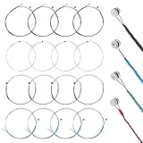 16 Stück Violinsaiten 4/4, Universalsaite Stahlkern Geigensaite Universal Komplettset Violine für Instrumente Saiten 1/2, 1/4, 3/4, 4/4 Violine