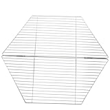 WEKADRIN Edelstahl Grillrost Sechseckig Für Outdoor Grill Bbq Netz Multifunktions Grillgitter Für Fleisch Gemüse Fisch Mit Feuerfestem Design