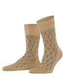 FALKE Herren Socken Sensitive Indian Tie Pattern M SO Baumwolle mit Komfortbund 1 Paar, Beige (Jute 4093), 41-42