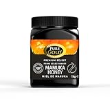 Pure Gold Manuka-Honig 100+ 1 Kg, Honig aus Neuseeland, MBO-zertifiziert und nach MPI-Standards