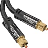 KabelDirekt – TOSLINK-Kabel, optisches Audiokabel – 5m – Glasfaserkabel für Soundbar (TOSLINK auf TOSLINK, digitales S/PDIF-Kabel, Stereoanlage/Verstärker, Heimkino, Xbox One/PS4)