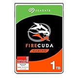 Seagate FireCuda Gaming, hybride interne Festplatte 1TB SSHD, 2.5 Zoll, SATA 6GB/s, silber, FFP, Modellnr.: ST1000LXZ15