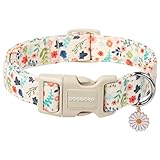 DOGWONG Hundehalsband, Hunde Halsband für Kleine Mittlere und Große Hunde, Komfort Gemustertes Hundehalsbänder Verstellbares