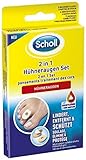 Scholl 2 in 1 Hühneraugen Set - Mit 6 Druckschutzpflaster, 6 Hühneraugenpflastern und 9 Druckschutz Schaum-Pflastern - 1 Set - zur Linderung und Entfernung schmerzhafter Hühneraugen.