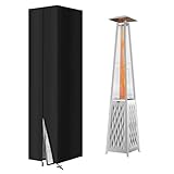 AOOWU Heizstrahler Abdeckung, Wetterschutzhülle für Terrassenheizer für Terrassenofen, Wasserdicht, Winddicht, UV-Beständiges, Patio Heizungsabdeckung Reißfest, 221x 61x 53cm